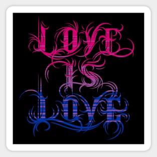 Love is Love - Bisexual Pride Sticker